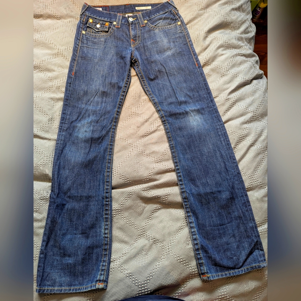 3 For $45 True Religion Men's Straight Leg Jeans